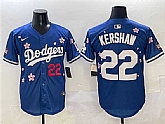 Men's Los Angeles Dodgers #22 Clayton Kershaw Royal 2025 Tokyo Series Limited Stitched Jersey,baseball caps,new era cap wholesale,wholesale hats